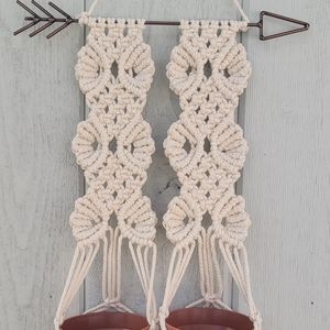 Macrame Double Wall Plant Hanger